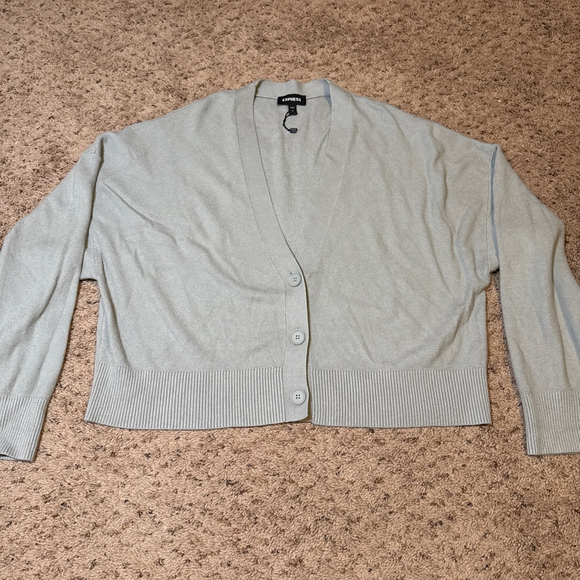 EXPRESS Sweaters - Women's EXPRESS Light Blue Cardigan XL